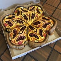 SLICE! Pizzaface Latex Half Mask - Thumbnail 2