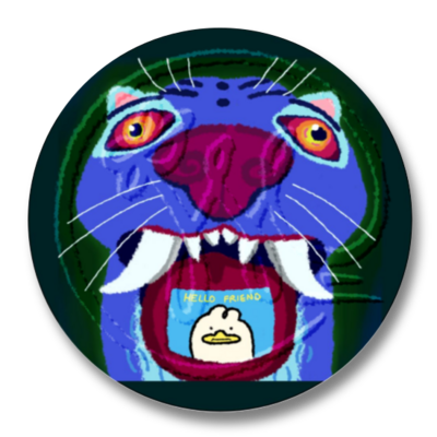 Fisheye lens button pins