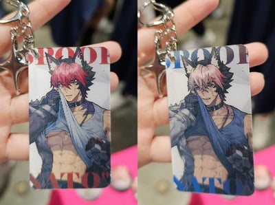 Lenticular Manato keychain