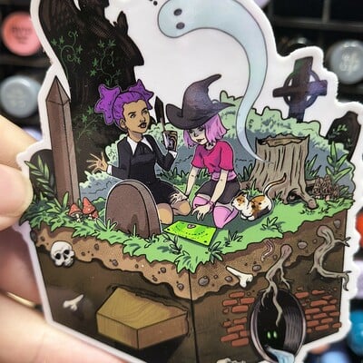 Graveyard sticker