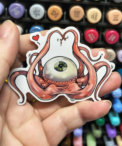 Eyeball Alien sticker