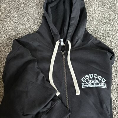 Zip up hoodie - black