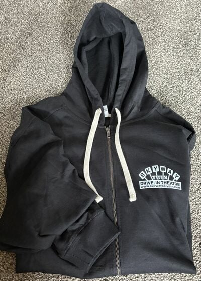 Zip Up Hoodie - Black