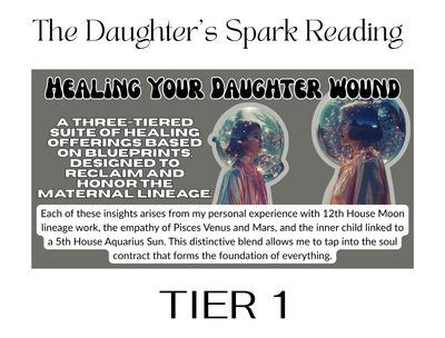 Healing Your Daughter Wound - Tier 1 The Daughter's Spark Reading