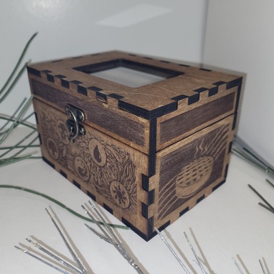 Handmade wooden tcg deck boxes