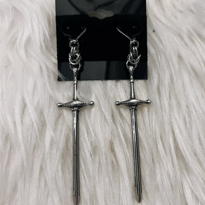 Dark sister sword earrings 