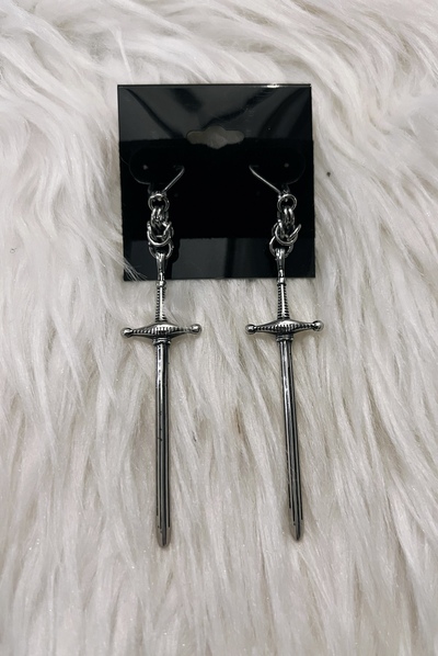 Dark Sister Sword Earrings 