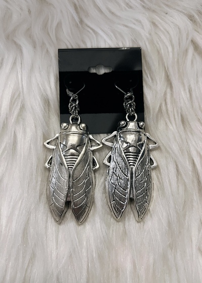 Large Cicada Earrings