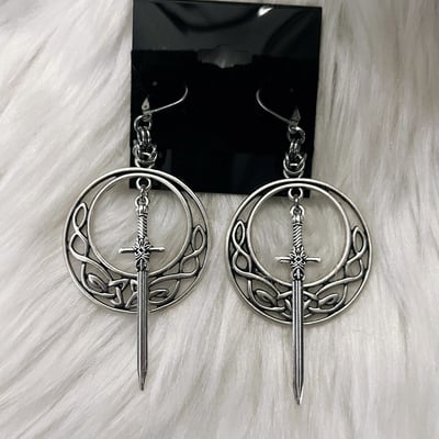 Elvish sword earrings 