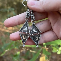 Hanging Moon Earrings  - Thumbnail 1