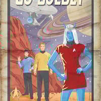 Star Trek: Go Boldly Artist Print (Orion or Andorian Version) - Thumbnail 1