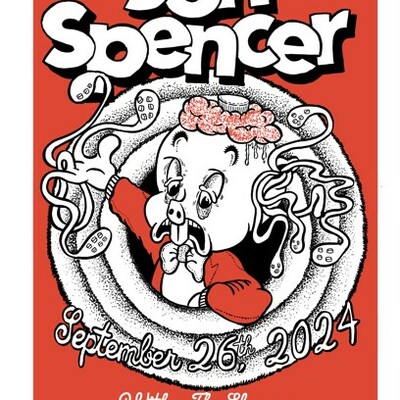 Jon spencer screen printed gig poster louisville 2024