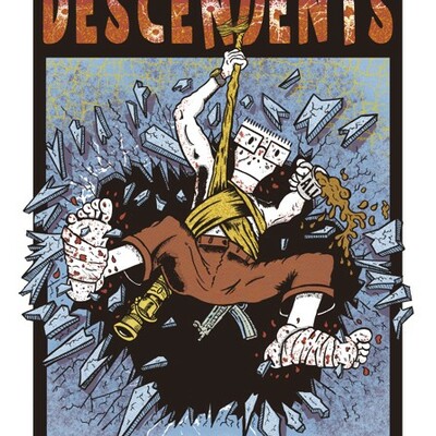 Decendents screen printed gig poster punk in the park 2025