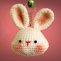 Animal Head Crochet Keychains Made by Mom - Thumbnail 1