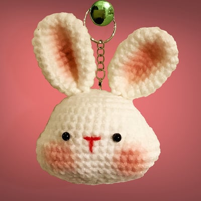 Animal head crochet keychains made by mom