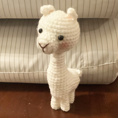 Alpaca crochet friend made by mom