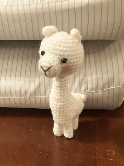 Alpaca Crochet Friend Made by Mom