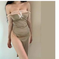 Strapless backless dress sexy pajamas - Thumbnail 1