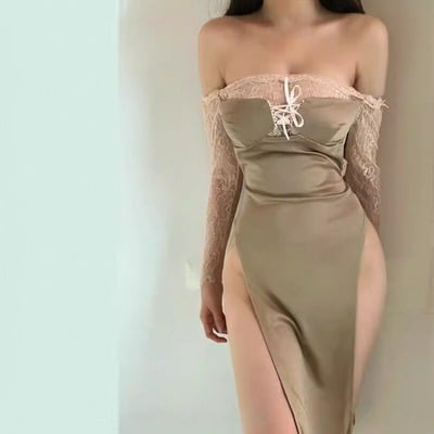 Strapless backless dress sexy pajamas
