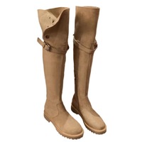 Winter warm boots over-the-knee boots belt buckle elastic boots - Thumbnail 3