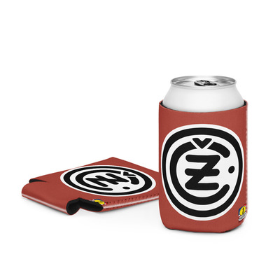 Cz blk emblem red moto can cooler