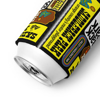 Saddleback Park Logo Collage Blk Moto Can Cooler - Thumbnail 2