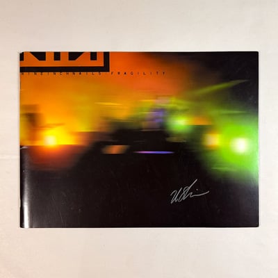 RARE: Nine Inch Nails 2000 Fragility v2.0 Tour Book signed by Me