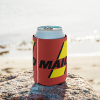 MAICO Yellow Stripe Red Moto Can Cooler - Thumbnail 1