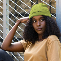Unisex Organic Cotton Ribbed Knit Slouchy Beanie  Soft, Breathable, & Sustainable Everyday Headwear - Thumbnail 3