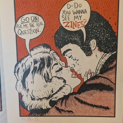 Zines art print screen printed