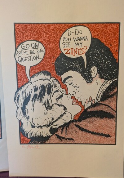 ZINES art print Screen Printed