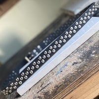 2-1-2 Medium dome-stud belt (tan or black leather) - Thumbnail 4