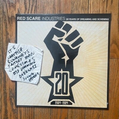 Russo rs20 setlist + “red scare industries: 20 years...” lp cccp