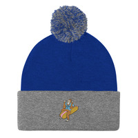 Crick Foot Pom-Pom Beanie - Thumbnail 2