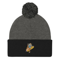 Crick Foot Pom-Pom Beanie - Thumbnail 6