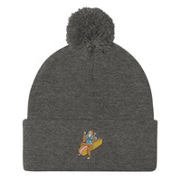 Crick Foot Pom-Pom Beanie - Thumbnail 7