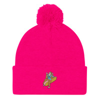 Crick Foot Pom-Pom Beanie - Thumbnail 8