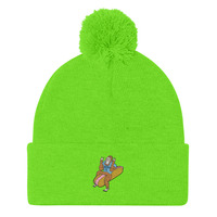 Crick Foot Pom-Pom Beanie - Thumbnail 11