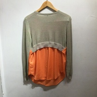 Carven orange chiffon top  - Thumbnail 2