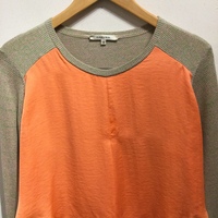 Carven orange chiffon top  - Thumbnail 3
