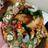 Giant Faerie Moon Cottage w/Clear Quartz - Thumbnail 9