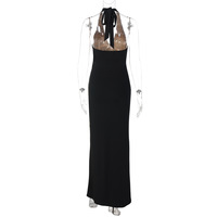 Sexy lace backless high-waisted sleeveless bodycon dress - Thumbnail 5