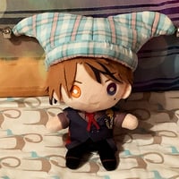 Mini Plush Jester Hat Mint and Pink Gingham - Thumbnail 1