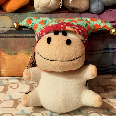 Mini plush jester hat strawberries