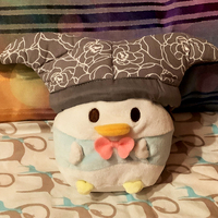 Mini Plush Jester Hat Gray Flowers - Thumbnail 4