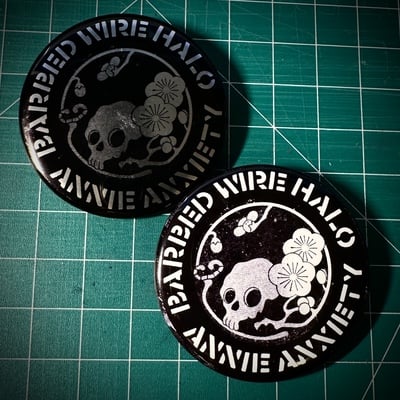 Annie anxiety pin badge