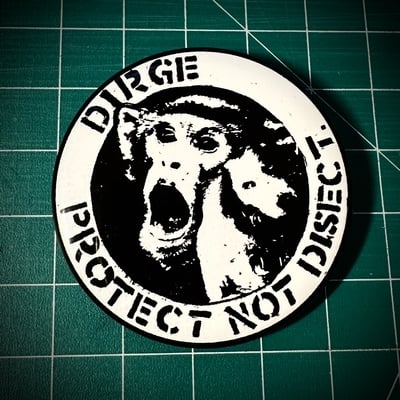 Dirge pin badge
