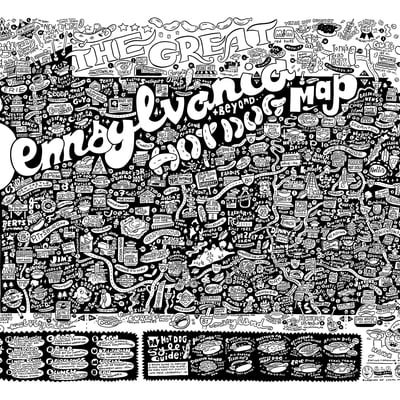 Pa hot dog map - 1st edition  - Thumbnail 1