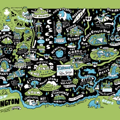 The local's map of washington