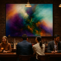 Cosmic Convergence Turquoise Burst in Fiery Nebula - Thumbnail 2